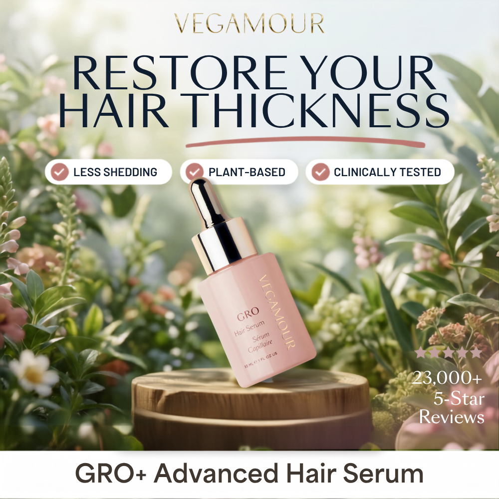 Vegamour Restore Your Hair Thickness serum ad